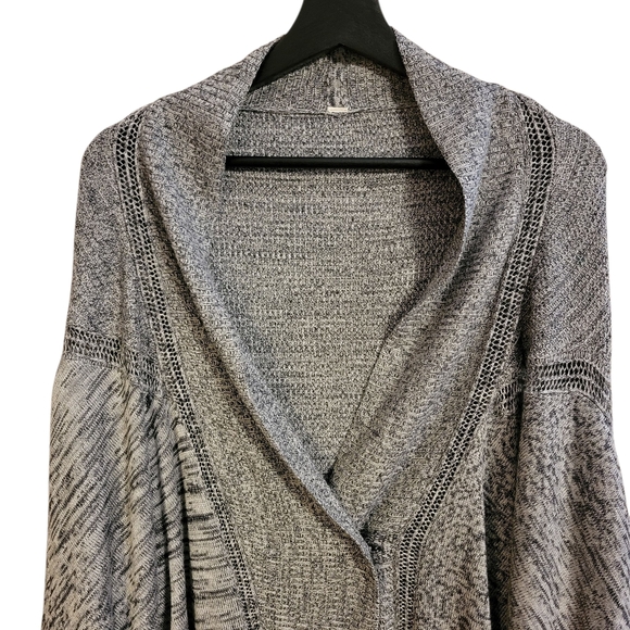Lululemon Breeze Easy Gray Knit Wrap Cardigan - Picture 4 of 8